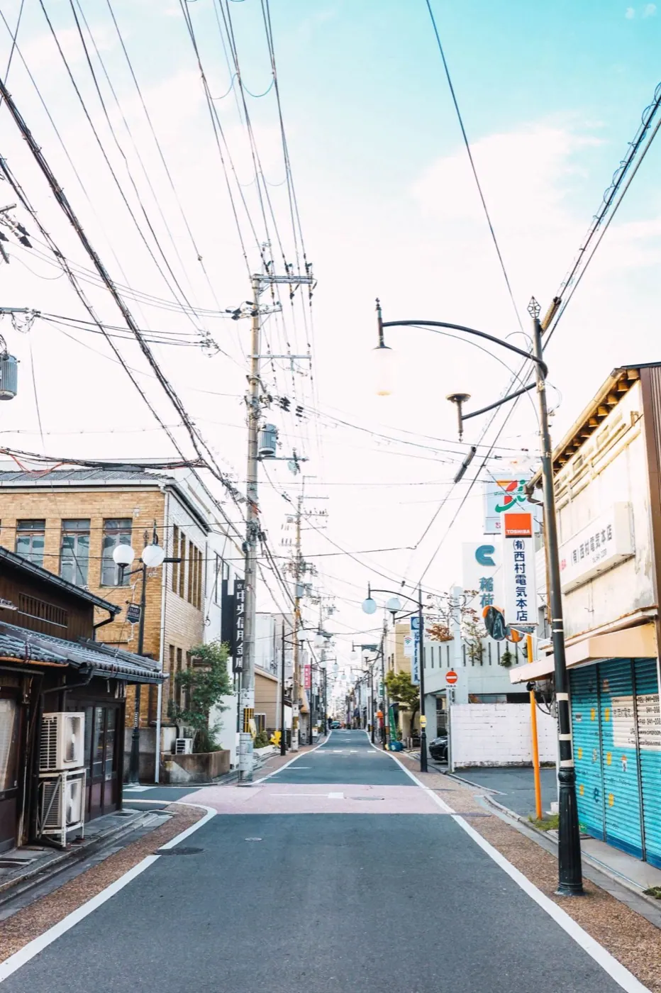 Una calle tranquila de Kioto